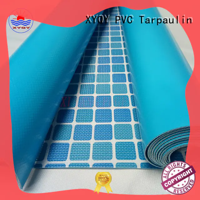 XYQY size tarpaulin fabric factory for swimming pool backing